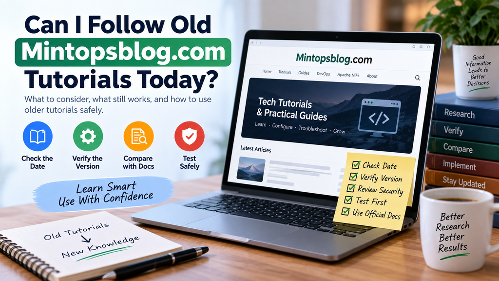 Can I Follow Old Mintopsblog.com Tutorials Today?
